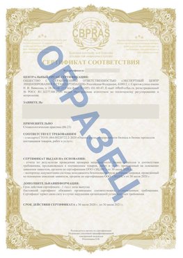 Образец Сертификат СТО 01.064.00220722.2-2020 Волгоград Сертификат СТО 01.064.00220722.2-2020 